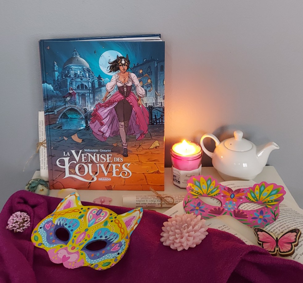 « La Venise des Louves » est une bande dessinée d'Aurélie Wellenstein, illustrée par Emanuele Contarini et colorisée par Alice Scimia